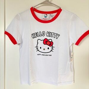 NEW Sanrio Hello Kitty x Forever 21 Lunar New Year Ringer T-Shirt Size M